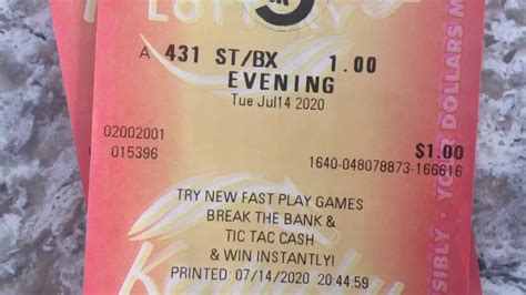 KY Pick 3 Evening Lottery Winning numbers Results.
